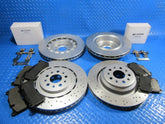 Maserati Ghibli Sq4 Quattroporte Awd front and rear rotors brake pads #5824